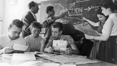 Erster 10-tägiger Schüler:innenaustausch einer Mainzer Schulklasse nach Dijon, 1957, Hanns-Jürgen Pohl