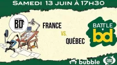 Visuel présentant l'événement Comic-battle France Québec - 13 juin 2020
