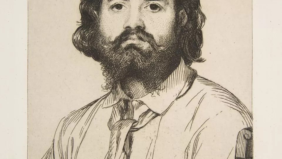 Portrait de Zacharie Astruc, Félix Bracquemond 