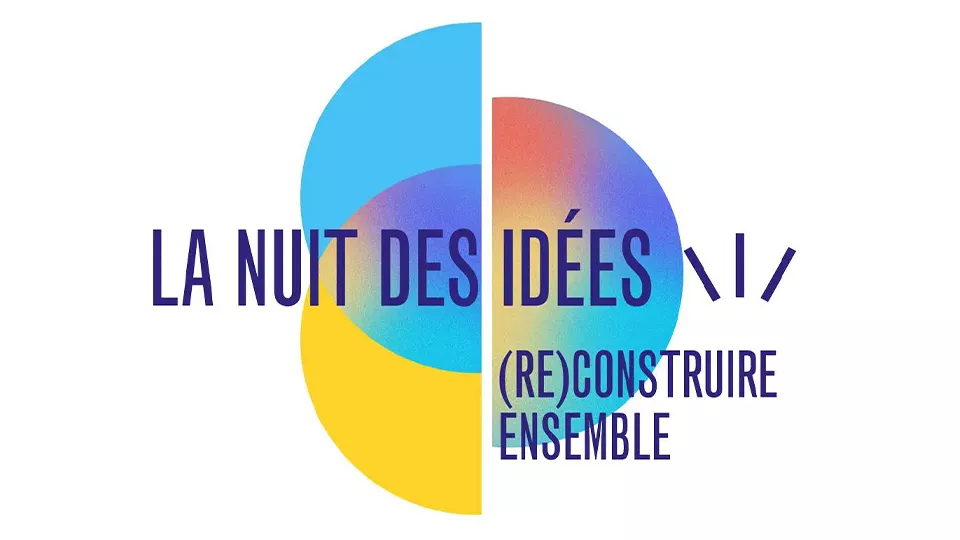 Logo nuit des idées - (re) constuire ensemble