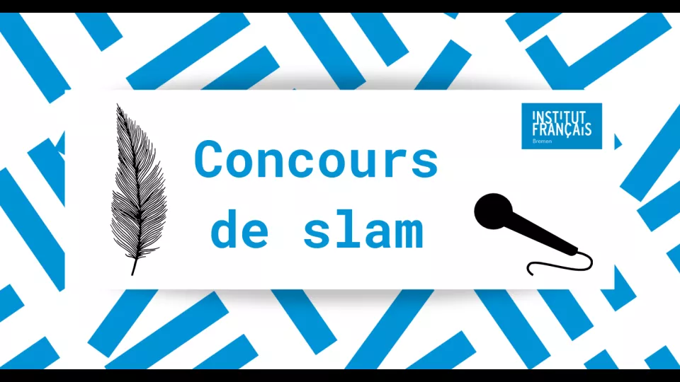 Concours de slam Institut français Bremen, plume et micro noirs