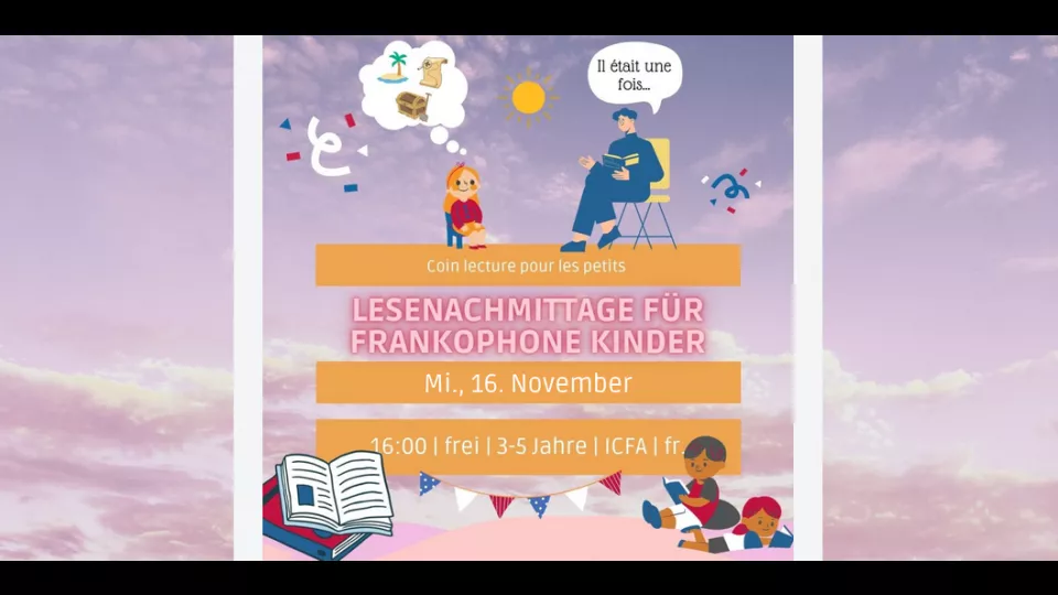 Visuel Lesenachmittag für frankophone Kinder