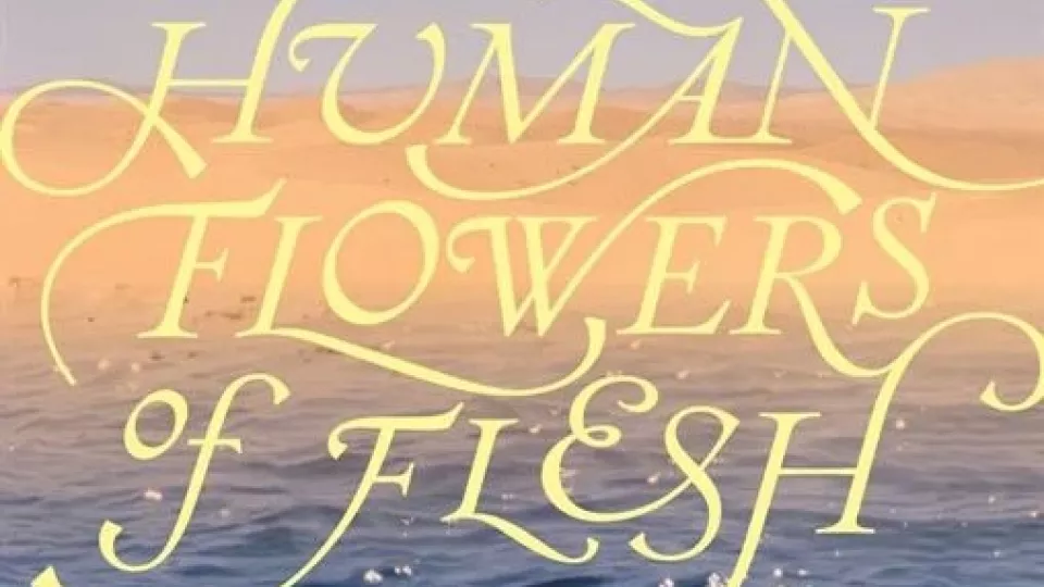 Bildbeschreibung: Filmplakat "Human Flowers of Flesh". Filmtitel und Meer sind zu sehen.